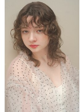 レジュアル(RESSUAL) 前髪　くびれミディ　イヤリングカラー　ラベンダーカラー