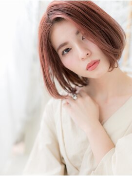 モッズヘア 越谷(mod's hair) ★外国人風ショコラピンク前下がりワンレンボブ20代30代40代★8