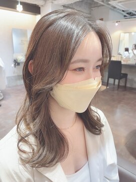 エイル 西梅田(eyl) 韓国風センターパート × シアーブラウン ☆