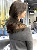 レイヤーカット 韓国ヘア グレージュ 20代/30代/40代/50代