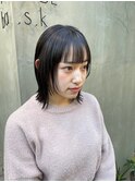 顔まわりレイヤーショート