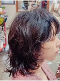 天然パーマをウルフにしたらこんなにオシャレ