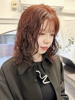 ラレイ ハラジュク(Lalei harajuku)&nbsp;【白石】ミディアムレディーススパイラルパーマ原宿暖色学割