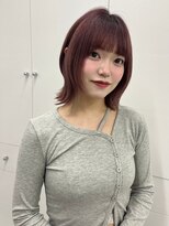 ☆ヌーディカラー/小顔ヘア/大人ボブ/前下がりレイヤーボブ
