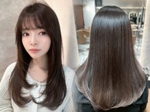 大人気のセットメニュー☆[レイヤーカット×縮毛矯正]ストレートヘアと相性が良い韓国ヘア[縮毛矯正/銀座]