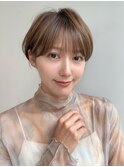 30代40代50代絶壁解消前髪あり小顔前下がり大人ショートボブNAYU