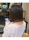 切りっぱなしボブ