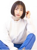 暗めカラーダークアッシュボブ
