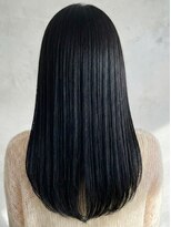 Lunohair髪質改善/縮毛矯正/白髪染め/トリートメント/レイヤー【4/1OPEN（予定）】&nbsp;髪質改善×深みのあるダークカラーで滑らかなストレートヘア