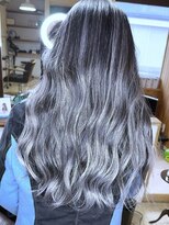 ブレイズヘアー(BLAZEhair) 【これでも脱白髪染め】ホワイトバレイヤージュ×ブリーチ2回