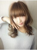 【la na】骨格矯正カット☆クールミントベージュ☆