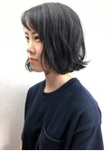☆切りっぱなし風 外ハネウェットボブ☆
