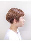 ベージュ#ダブルカラー#マッシュショート#ケアブリーチ#豊橋