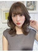 【高嶋優】似合わせ小顔カットのくびれヘア×アースカラー