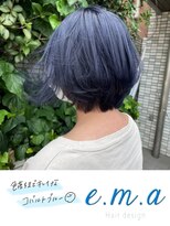 エマヘアデザイン(e.m.a Hair design) コバルトブルー