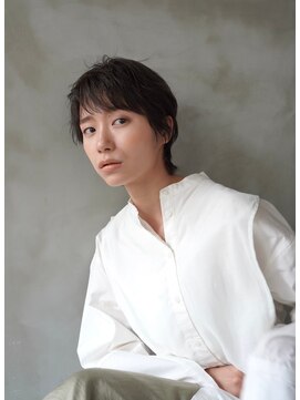 ダブル(W) 透明感抜群のショコラアッシュ　ショートボブ　自由が丘　YUTA