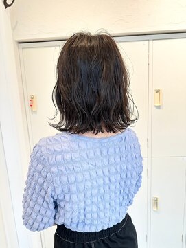 アデプト 綾瀬店(adept) 波巻きボブ×アッシュ【綾瀬/北千住/亀有】