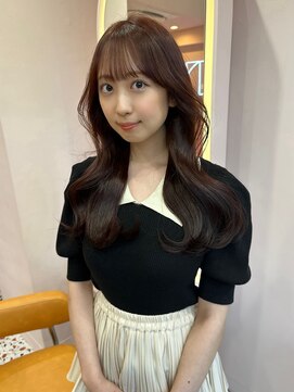 ボタン シブヤ(VOTAN SHIBUYA) 韓国ヘア/くびれヘア/顔まわりカット/前髪あり/ピンクラベンダー