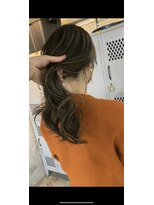 アポロ 横浜駅店(apollo)&nbsp;ハイライトバレイヤージュダブルカラーミルクティーベージュ