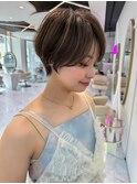 【Louvre】コンパクトショート/小顔ヘア/ハイライトカラー