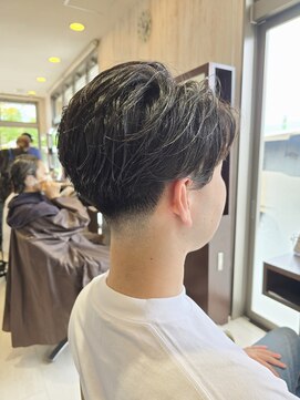 ヘアメイク アリエス 岩切店(HAIR MAKE aries) メンズニュアンスパーマ スタイリッシュ 仙台 20代 30代 40代