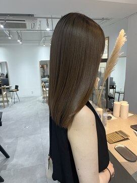 2195ヘアー 世田谷代田(2195hair) 地毛風カラー/地毛風ストレート/髪質改善/ショコラブラウン