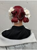 松尾菫菜/成人式ヘアセット