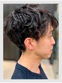 メンズ おしゃれな大人のポイントパーマ