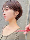 小顔似合わせカットメルティカラーナチュラル大人ショートS82