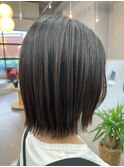 切りっぱなしボブ