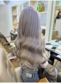【Lapis新宿】シルバーグレージュ/ハイトーンカラー