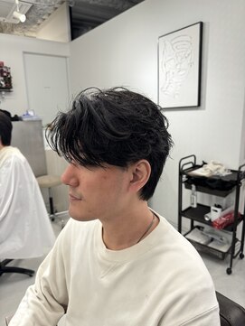 バース 梅田中崎町店(BIRTH) ニュアンスパーマセンターパートフェザーパーマワンカールパーマ