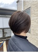 ナチュラルなフォルムショート