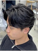 福岡天神メンズフェザーパーマフェザーショートスパイラルパーマ