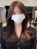 ユニ 表参道(uni) #60/韓国/韓国風/レイヤーカット/後れ毛/くびれヘア/前髪/表参道