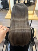髪質改善トリートメント ブリーチなしカラー グレージュ 艶髪