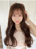 《Agu hair》大人可愛いフルバング×numberA.ベースケアミルク