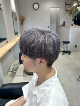 ソル(SOL) メンズシルバーパープルカラー