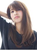 柔らかアッシュブラウン♪ラフストレート【Liss】