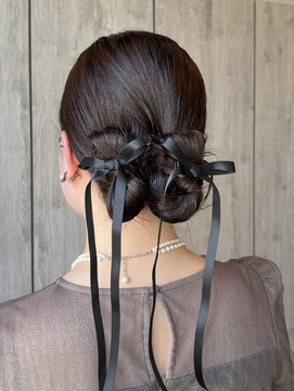 ヘアーリゾートノーブル(Hair Resort Noble) お呼ばれタイトツインアレンジ