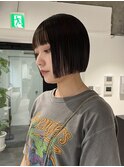 切りっぱなしボブ大人ボブレイヤーボブ髪質改善