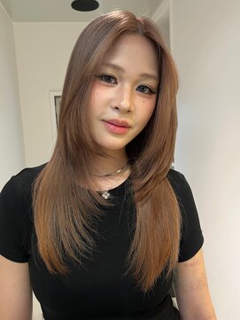 サンクプロジェクト(cinq PROJECT) 韓国ヘア顔周りレイヤーミルクティーベージュグレージュカラー