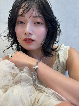 ルル(LuLu by KENJE) レイヤーボブ×ブルーブラック