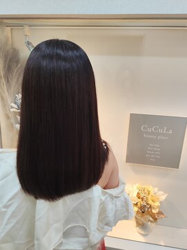 まとまる、収まる、ツヤツヤセミロング