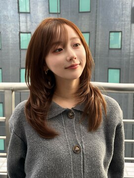 アマトウキョウ アユンチェ(AMA TOKYO×AYUNCHE) 韓国ヘア_レイヤーカット_透明感カラー