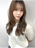 ナチュラルベージュ_ヨシンモリ_顔周りレイヤー_レイヤーカット