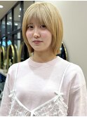 ◎ブリーチ1回ブロンド/レイヤーボブ
