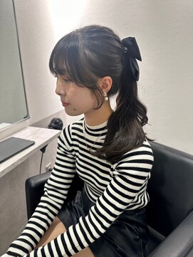 シエラ 南船場(CIERA.) 結んでも可愛い顔まわりレイヤー20代30代40代