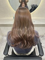 ホワイト(WHITE) ココアベージュ ゆるまきロング