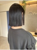 切りっぱなしボブ